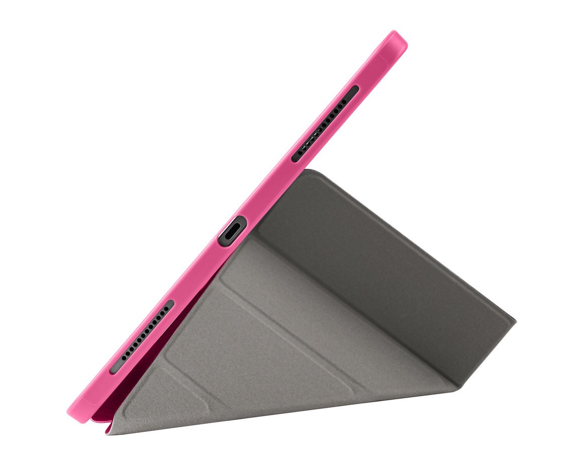 Pomologic - BookFold Clear till iPad Air 13 (M2/M3) - Clear/Rosa