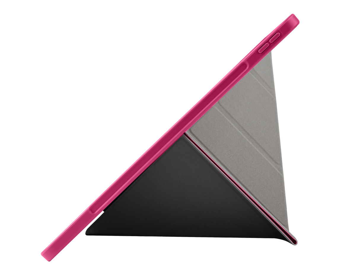 Pomologic - BookFold Clear till iPad Air 13 (M2/M3) - Clear/Rosa