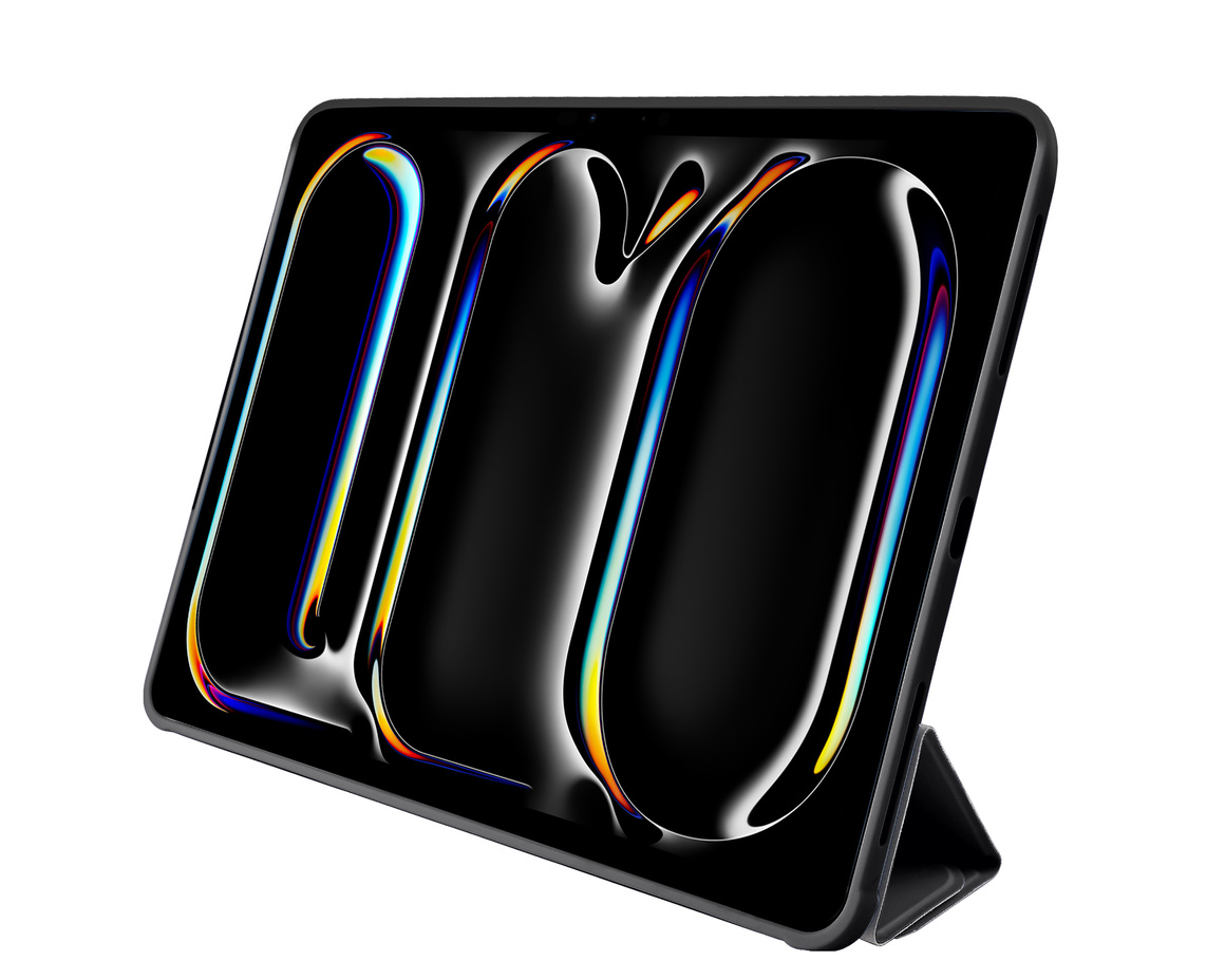 Pomologic - BookFold Clear till iPad Pro 11 (M4/M5) - Clear/Svart