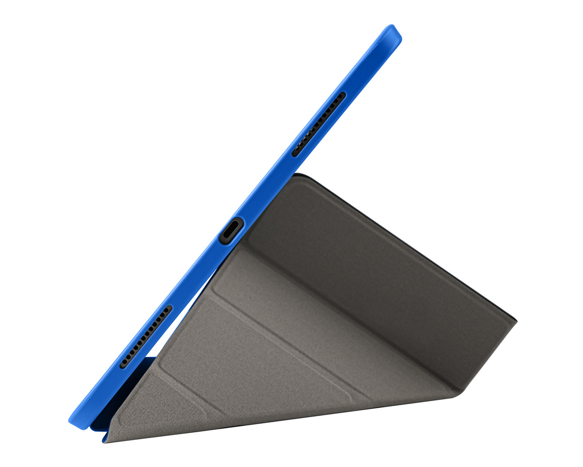 Pomologic - BookFold Clear till iPad Pro 13 (M4/M5) - Clear/Blå