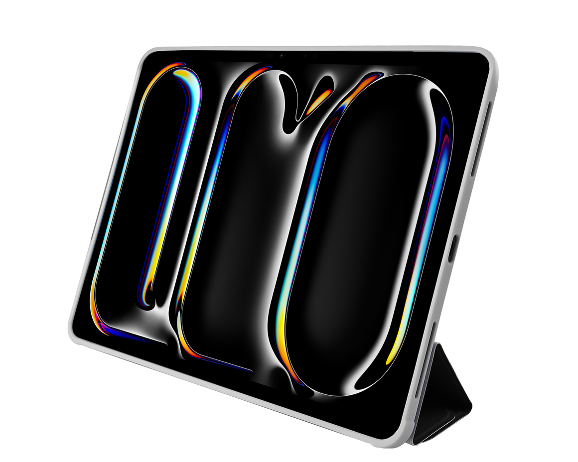 Pomologic - BookFold Clear till iPad Pro 11 (M4/M5) - Clear/Grå