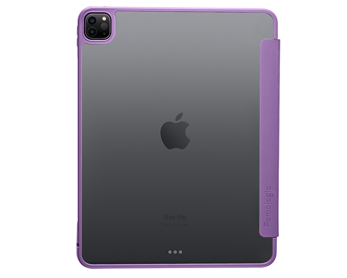 Pomologic - BookFold Clear till iPad Pro 11 (M4/M5) - Clear/Lila