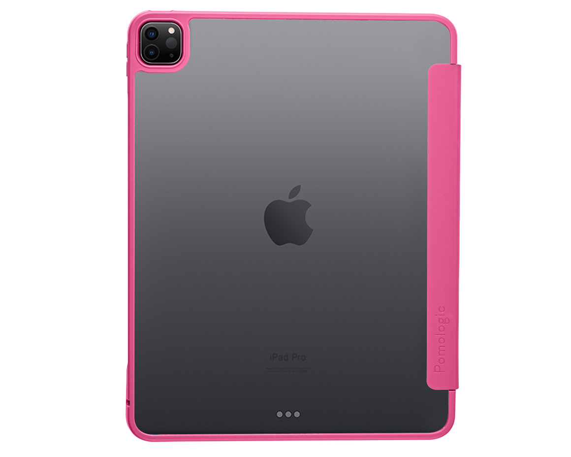 Pomologic - BookFold Clear till iPad Pro 13 (M4/M5) - Clear/Rosa