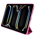 Pomologic - BookFold Clear till iPad Pro 13 (M4/M5) - Clear/Rosa