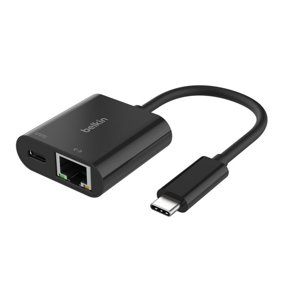 Belkin USB-C till Ethernet + Charge Adapter 100W