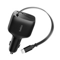 Belkin BoostCharge Infällbar Billaddare 75W USB-C + (USB-C + USB-A)