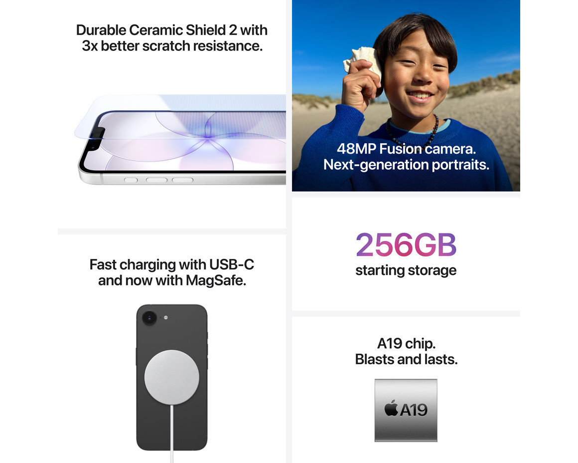 iPhone 17e 256 GB blekrosa