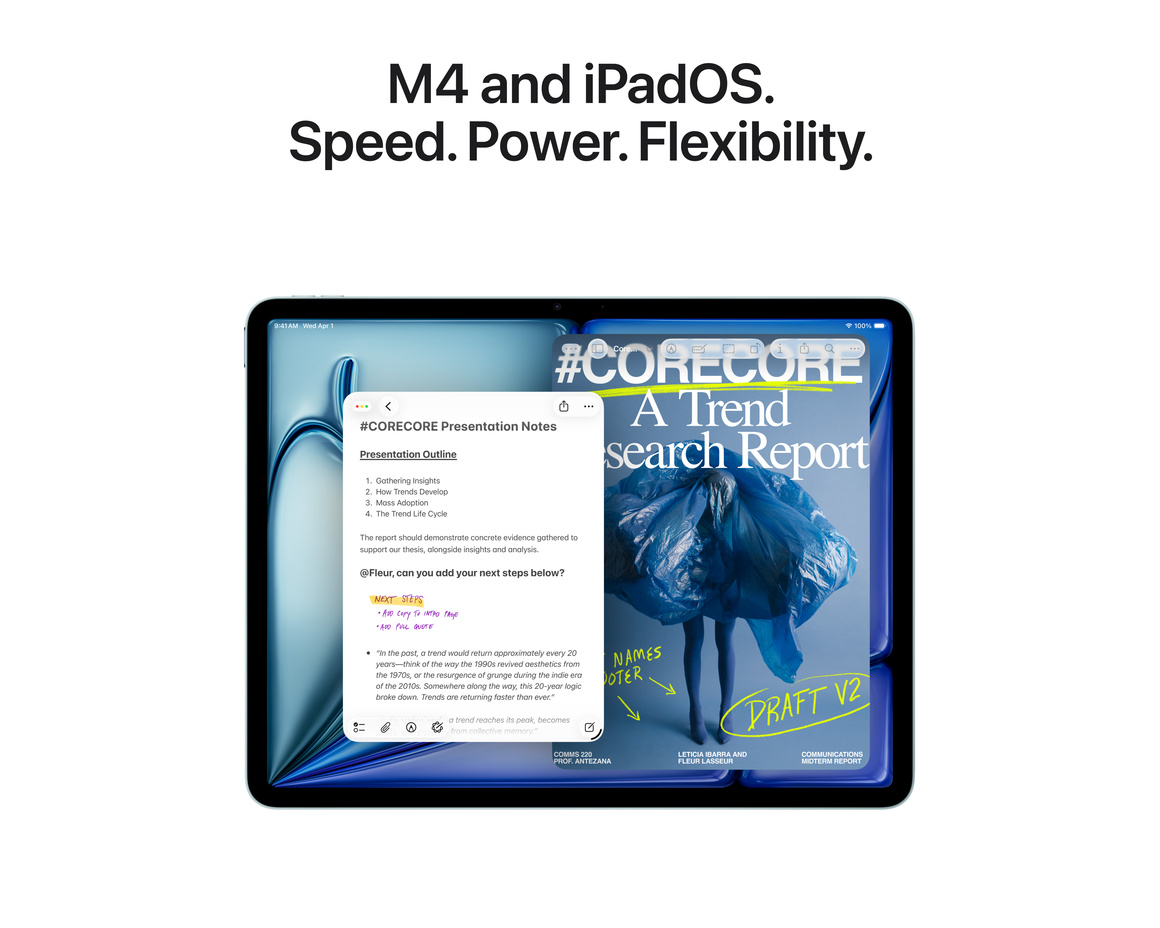 iPad Air M4 Wi-Fi 128 GB Lila 11 tum