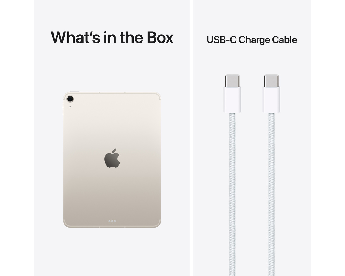 iPad Air M4 Wi-Fi + Cellular 256 GB stärnglans 11 tum
