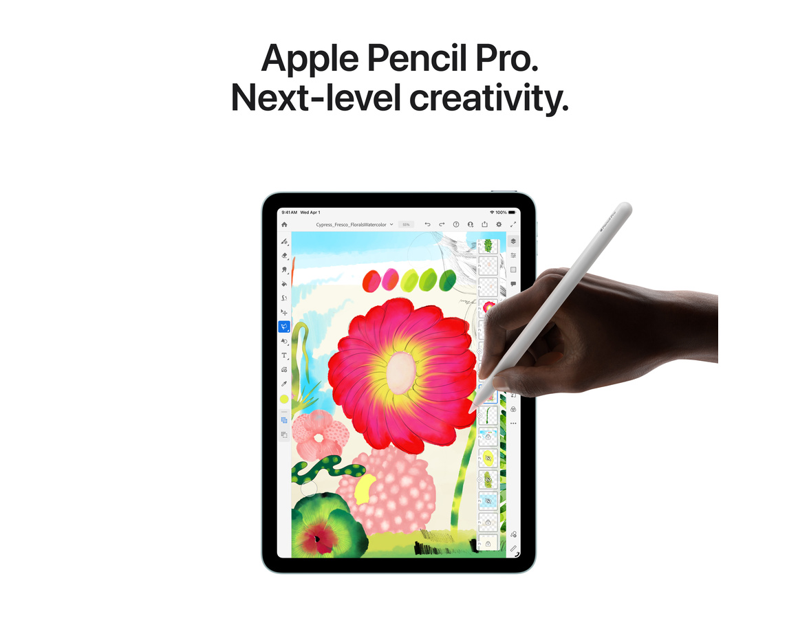 iPad Air M4 Wi-Fi + Cellular 1 TB rymdgrå 13 tum