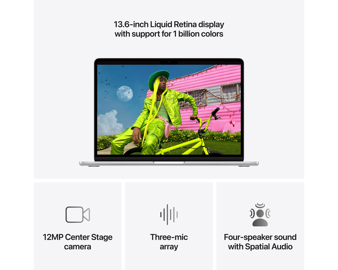 MacBook Air 13 M5, 10-core CPU,8-core GPU/16GB/512GB  -  silver