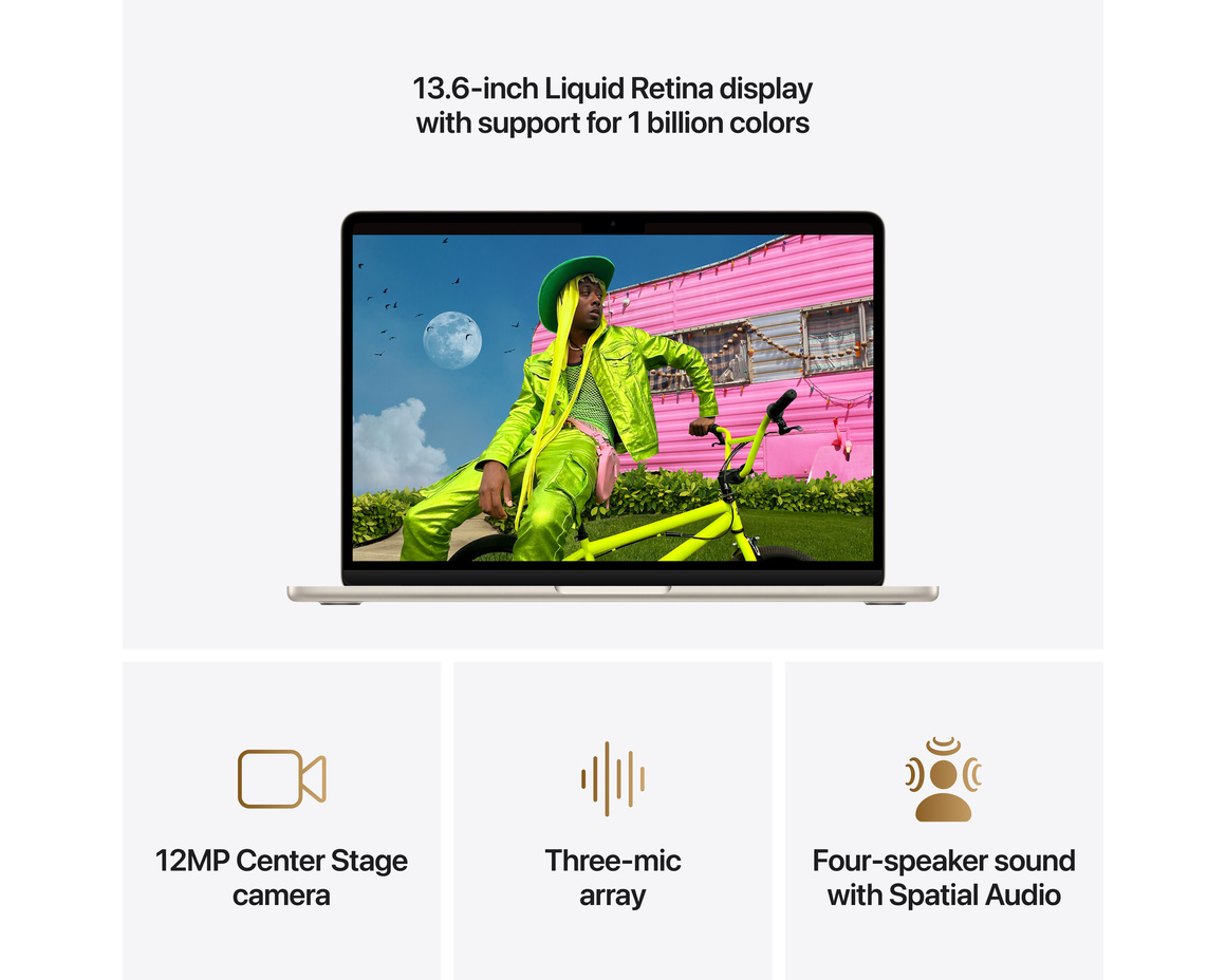 MacBook Air 13 M5, 10-core CPU,8-core GPU/16GB/512GB  -  stjärnglans