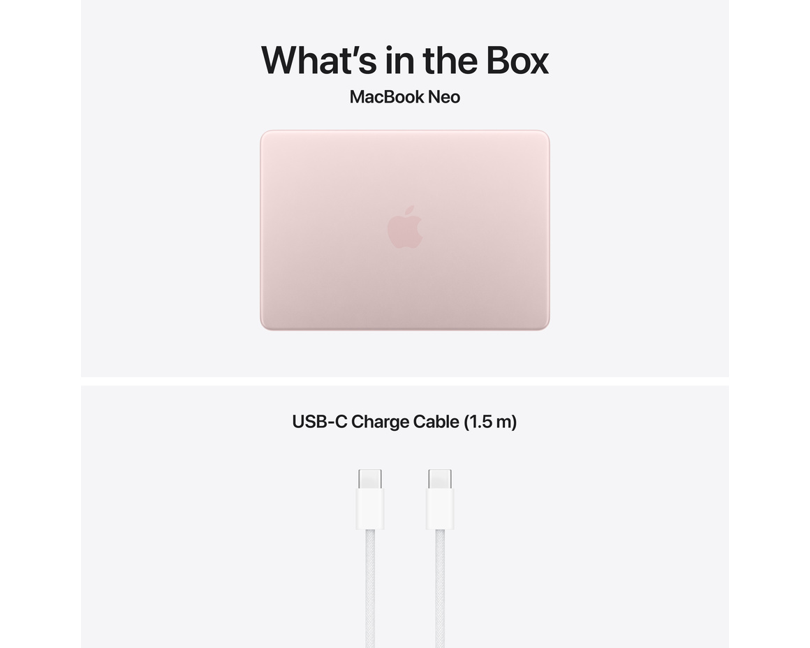 MacBook Neo rosé 256 GB Magic Keyboard