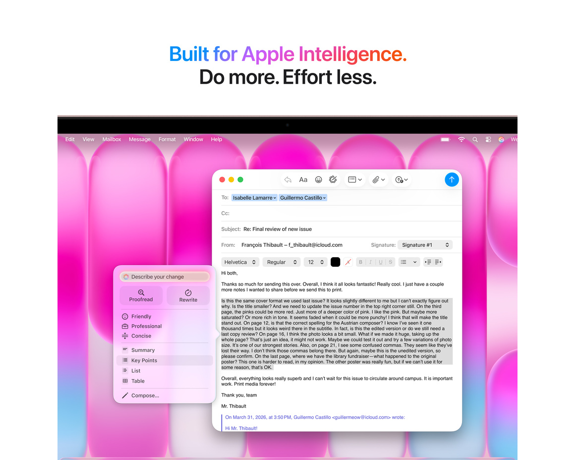 MacBook Neo rosé 512 GB Magic Keyboard med Touch ID