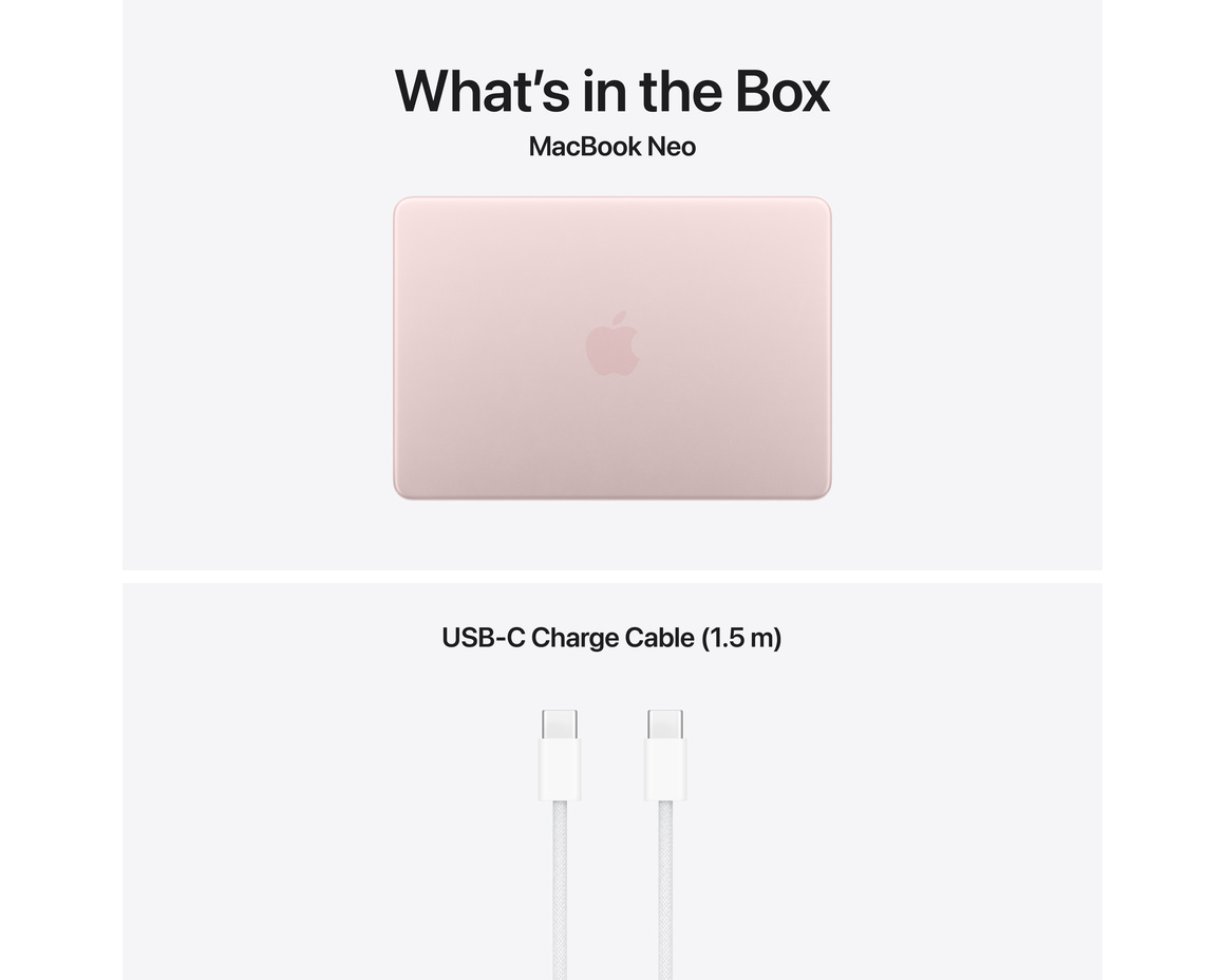 MacBook Neo rosé 512 GB Magic Keyboard med Touch ID