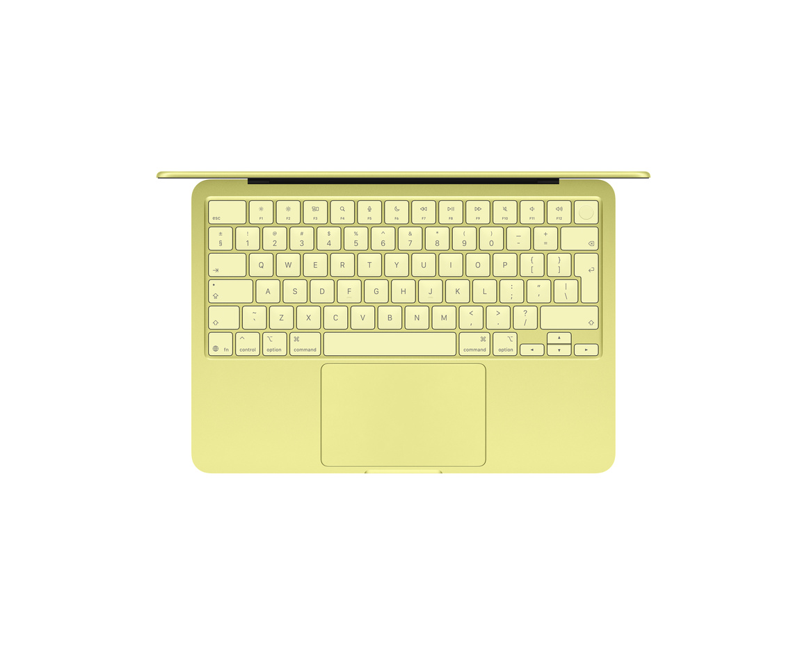 MacBook Neo citrus 512 GB Magic Keyboard med Touch ID