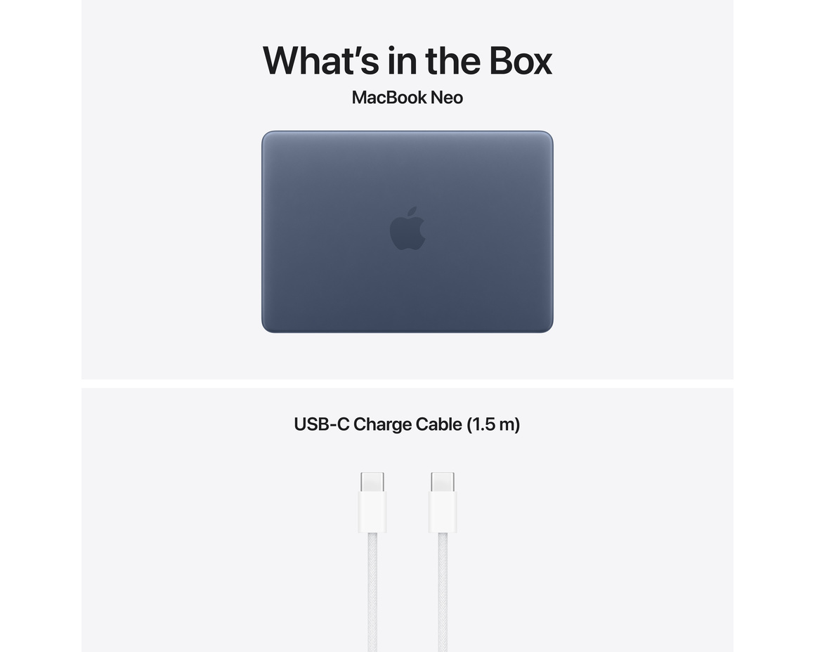 MacBook Neo indigo 512 GB Magic Keyboard med Touch ID