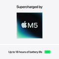 MacBook Air 15 M5 10-core CPU, 10-core GPU/16GB/1TB SSD - silver