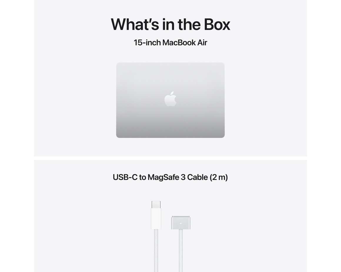 MacBook Air 15 M5 10-core CPU, 10-core GPU/16GB/1TB SSD - silver
