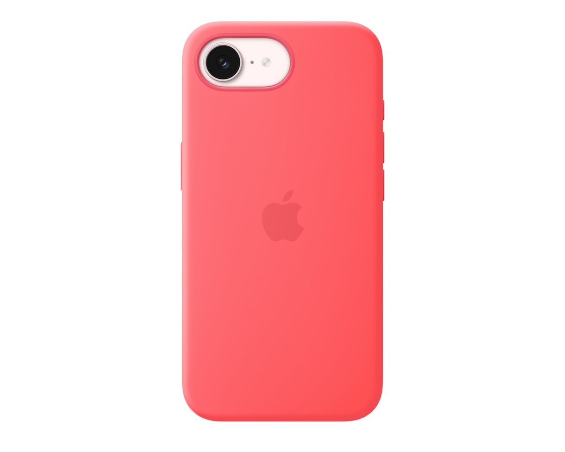 Apple iPhone 17e Silikonskal med MagSafe klar guava