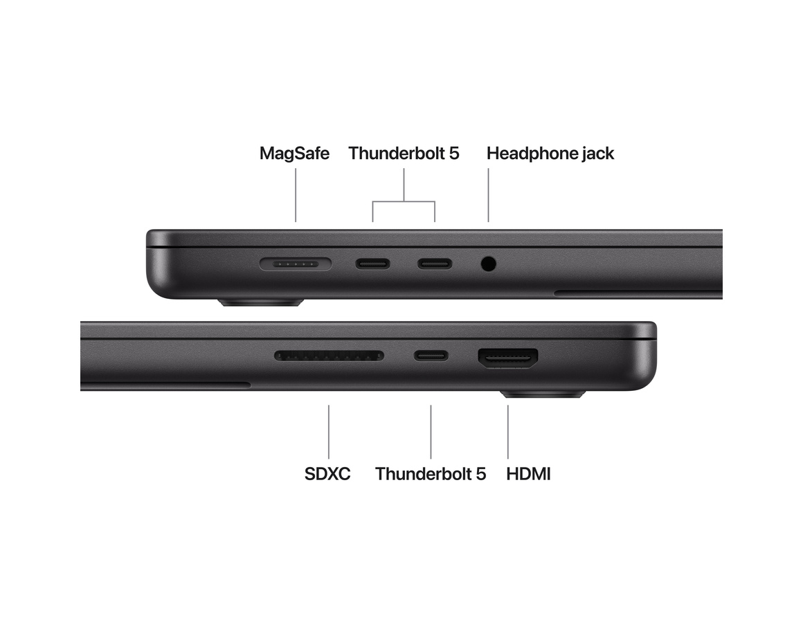 MacBook Pro 16 M5 Max 18‑core CPU, 40‑core GPU/48GB/2TB SSD Rymdsvart