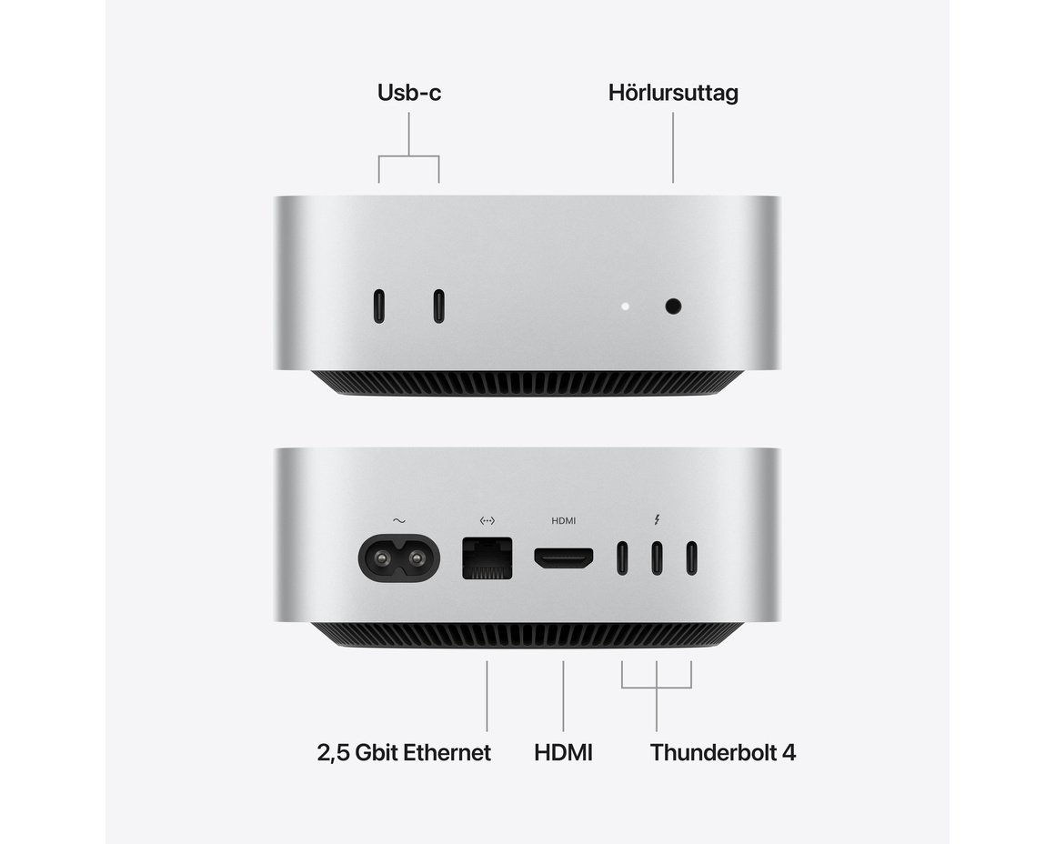 Mac mini M6 12‑core CPU and 12‑core GPU, 16GB, 512GB SSD