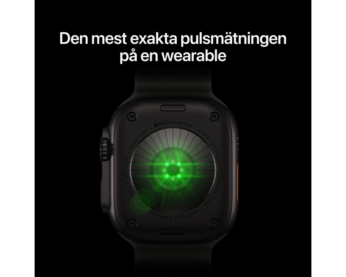 Apple Watch Ultra 4 GPS + Cellular 49mm med Milaneseloop Naturlig Small
