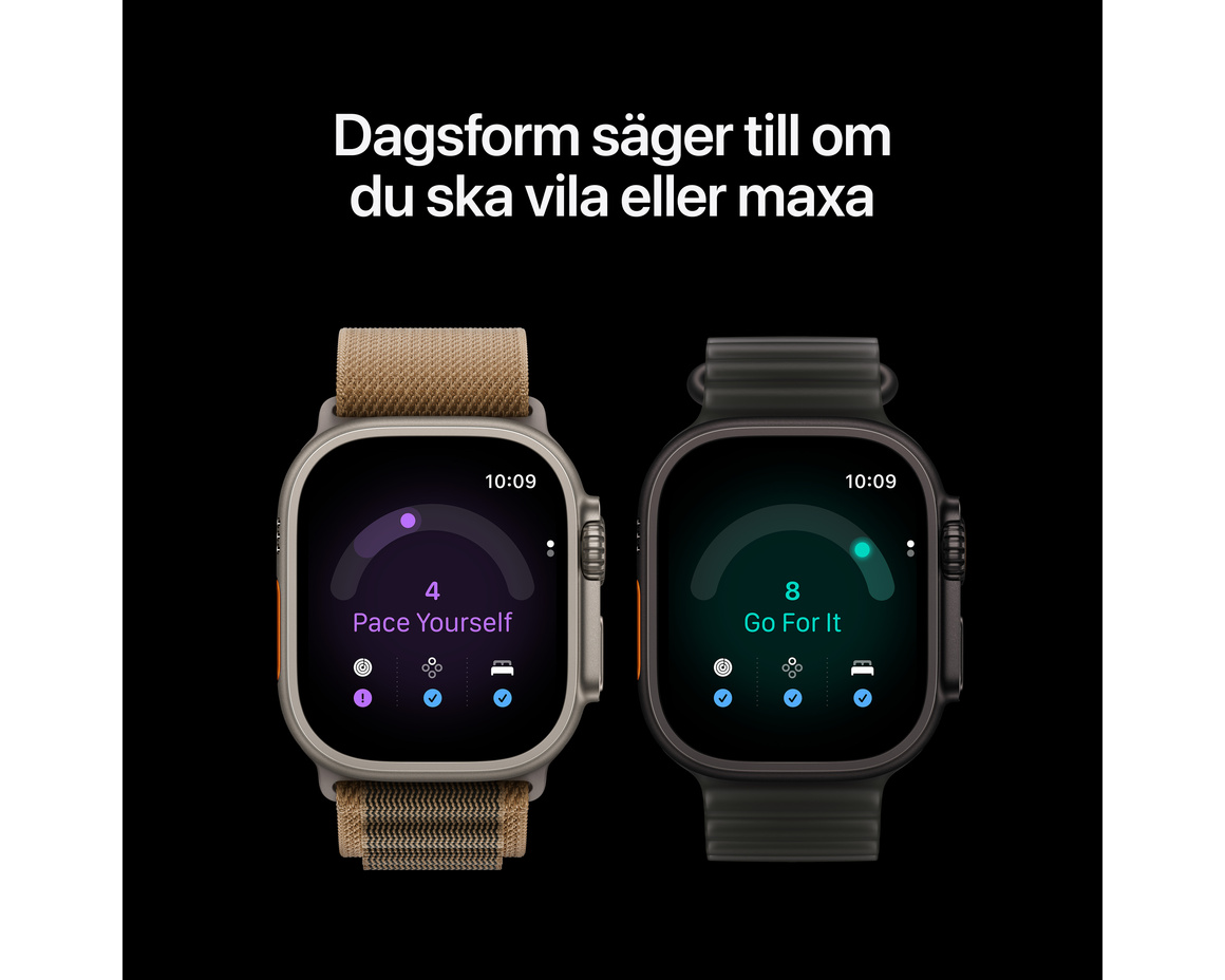 Apple Watch Ultra 4 GPS + Cellular 49mm med Terrängloop Sand S/M
