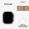 Apple Watch Ultra 4 GPS + Cellular 49mm med Terrängloop Sand S/M