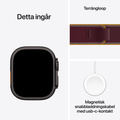 Apple Watch Ultra 4 GPS + Cellular 49mm med Terrängloop Burgundy S/M