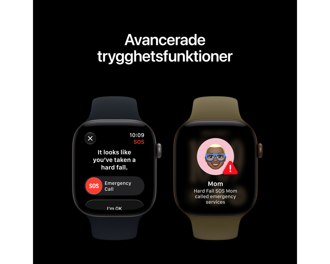 Apple Watch Series 12 Aluminium med Sportband Mörk Brons 42mm GPS S/M