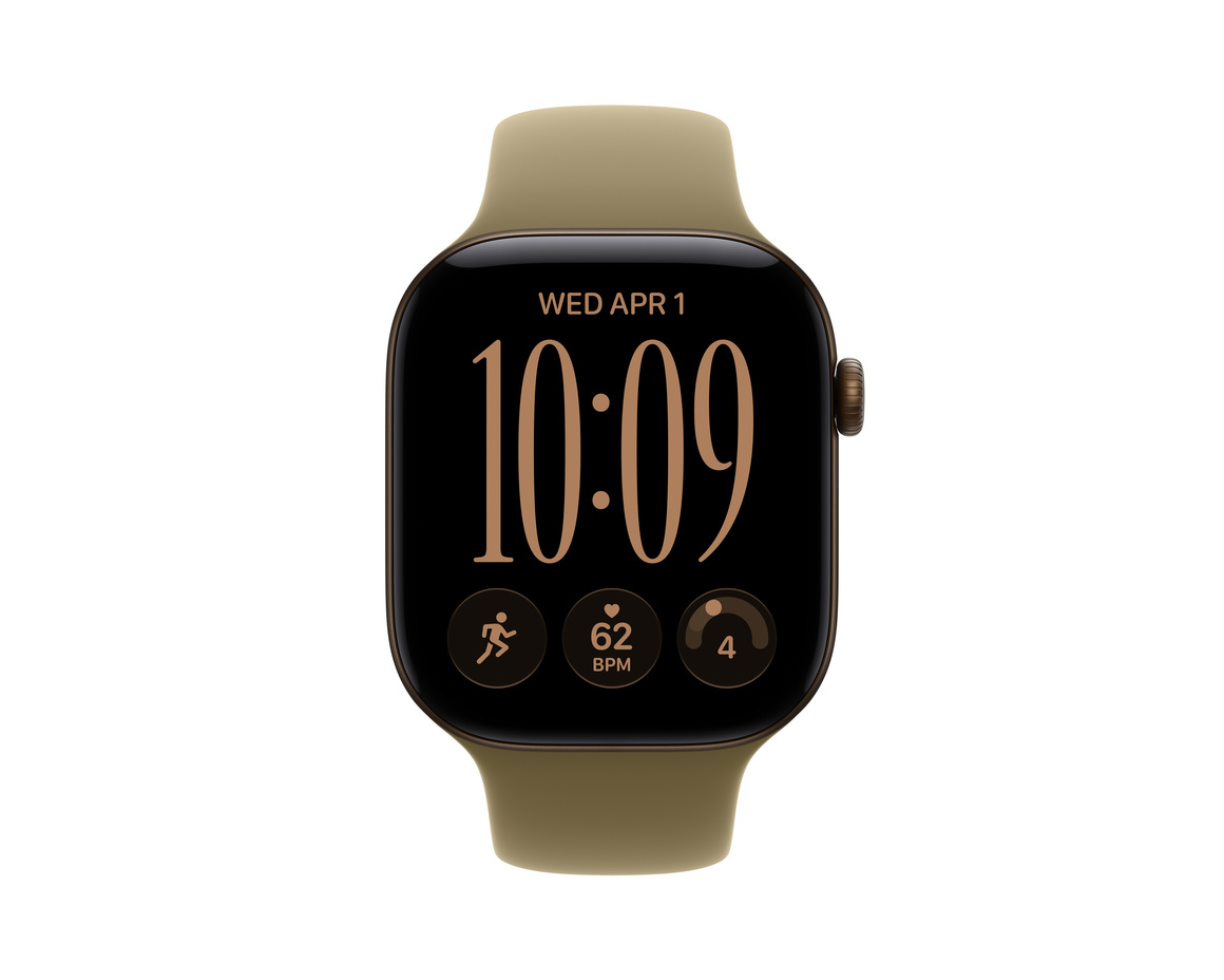 Apple Watch Series 12 Aluminium med Sportband Mörk Brons 46mm GPS - Cellular M/L
