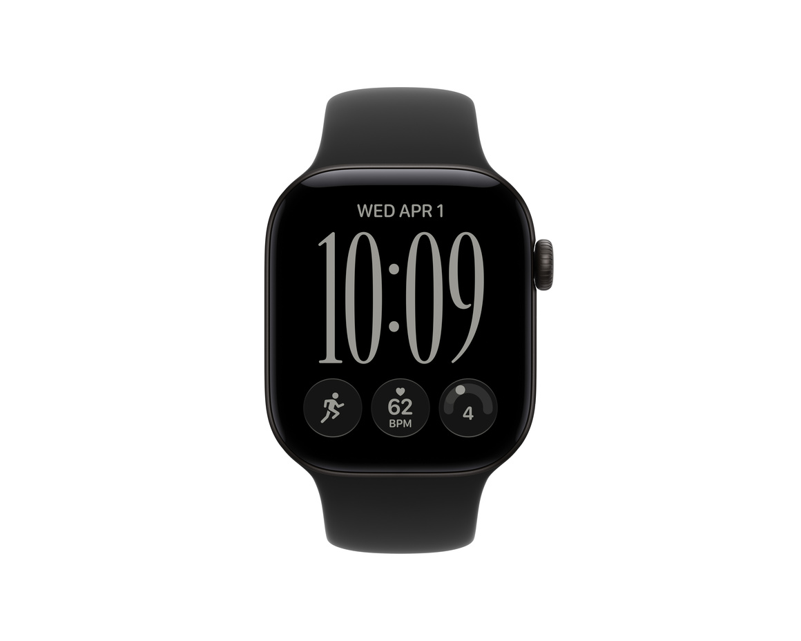 Apple Watch Series 12 Aluminium med Sportband Svart 42mm GPS - Cellular M/L