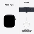 Apple Watch Series 12 Aluminium med Sportband Rymdgrå 42mm GPS - Cellular M/L