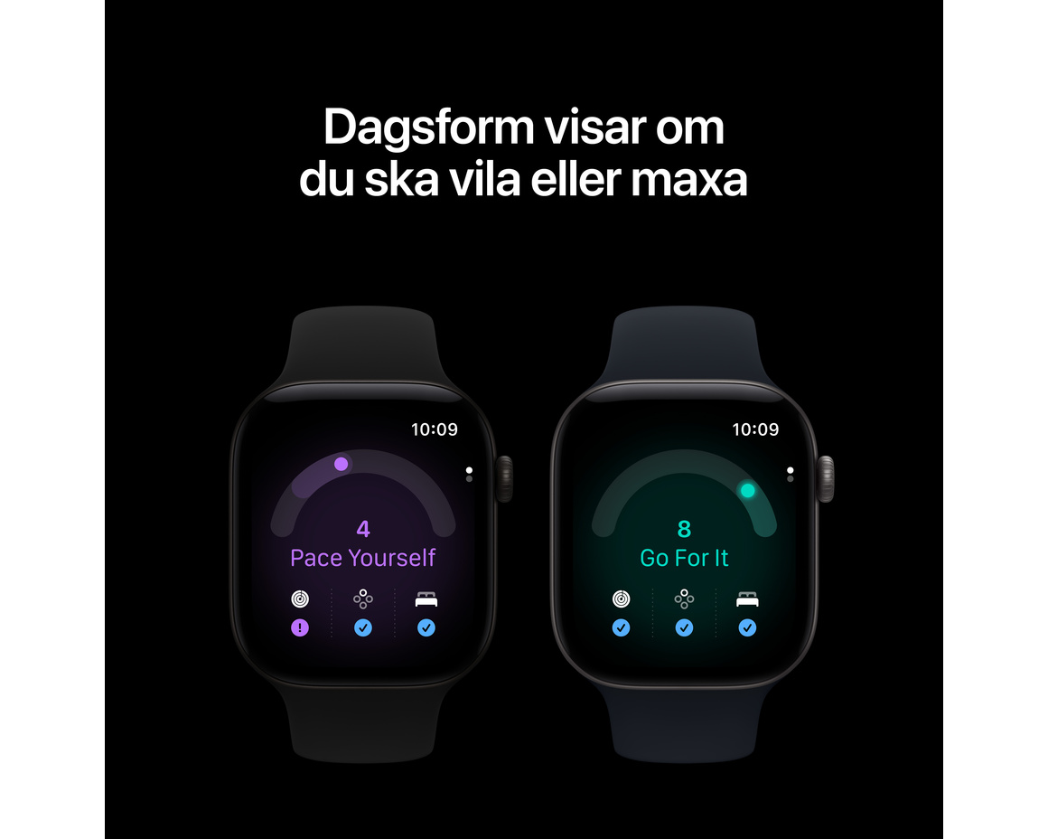 Apple Watch Series 12 Titan Cellular med Sportband Naturlig 42mm S/M