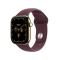 Apple Watch Series 12 Titan Cellular med Sportband Skinande Guld 42mm S/M
