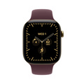 Apple Watch Series 12 Titan Cellular med Sportband Skinande Guld 46mm S/M