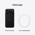 iPhone 18 Pro Max - svart - 512 GB