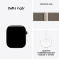 Apple Watch Series 12 Titan Cellular med Milanesisk Loop 42mm Naturlig