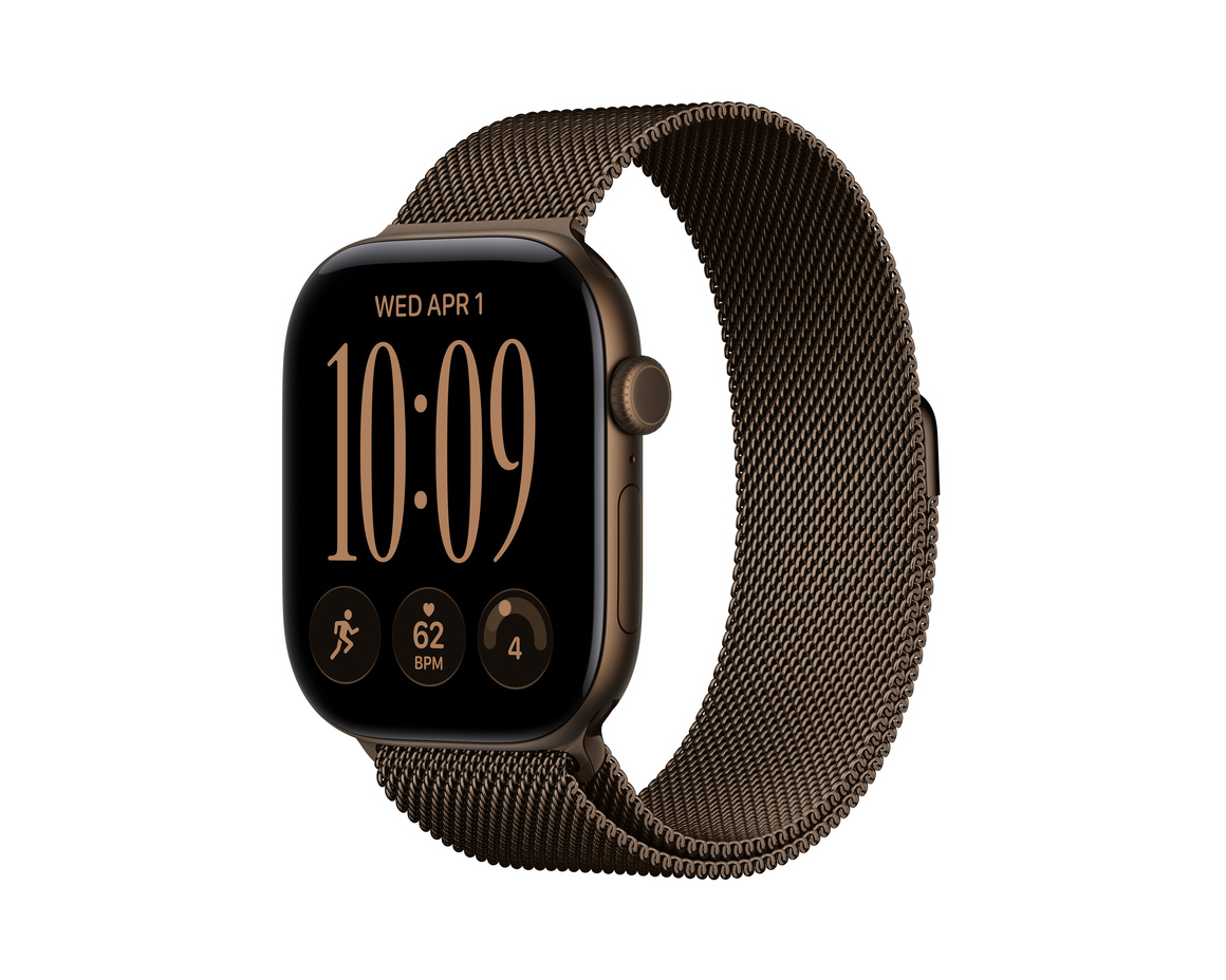 Apple Watch Series 12 Aluminium med Milanesisk Loop 46mm GPS S/M