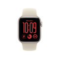 Apple Watch SE 3 GPS 44mm Starlight Aluminium Case with Sand Sport Band - M/L