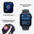 Apple Watch SE 3 GPS + Cellular 40mm Starlight Aluminium Case with Sand Sport Band - S/M